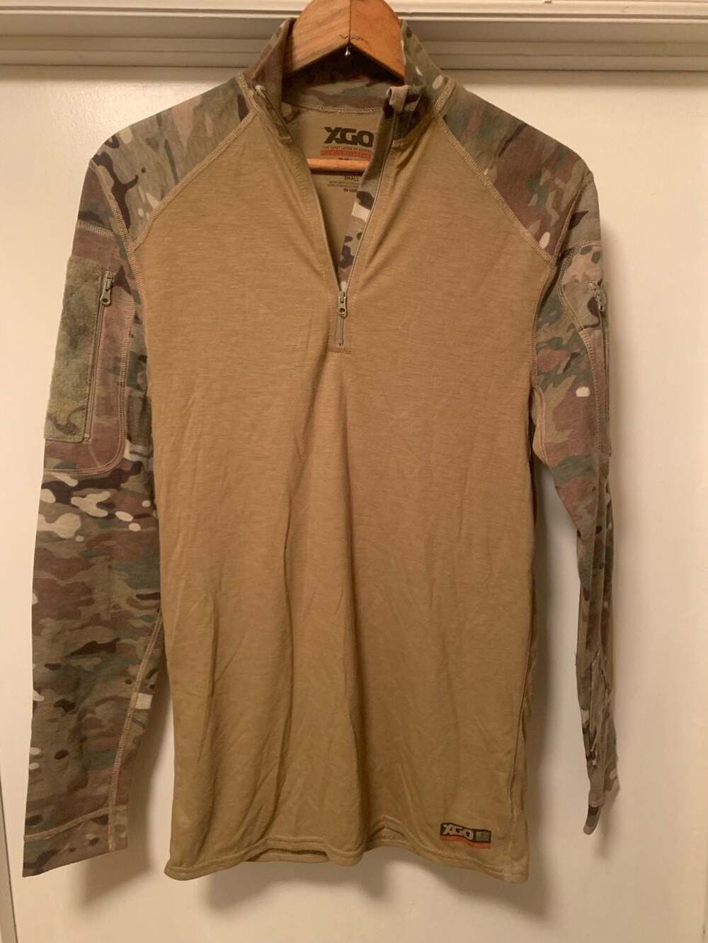 XGO Flame Retardant 1/4 Zip Combat Shirt with Multicam Sleeves